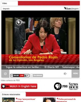 Sotomayor Video Sotomayor Video